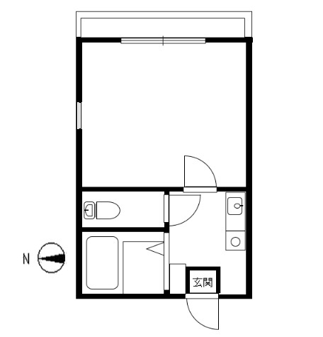 フラット七里　２階　角部屋