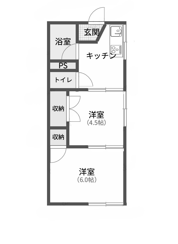 タハラハイツ　２階角部屋