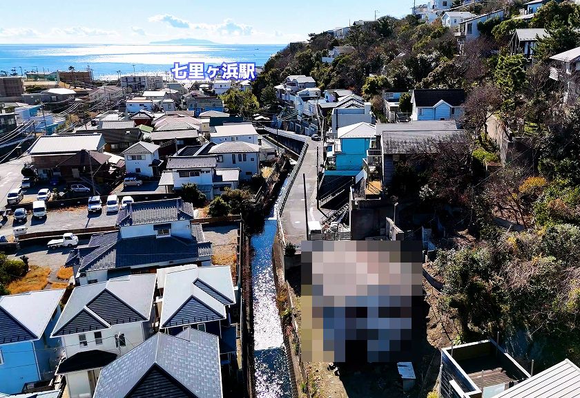 七里ガ浜1丁目海見え大型傾斜地