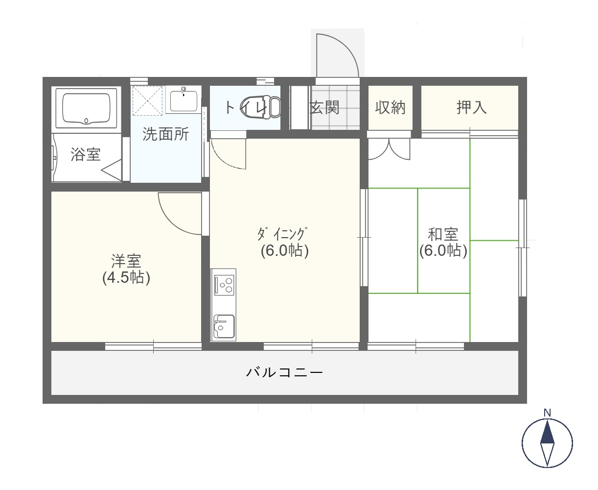 シーサイドテラス腰越　１階角部屋